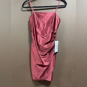 New nwt emerald sundae size small Sparkling Burgundy Mini  dress straps